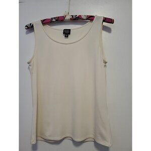 Eileen Fisher Silk Tank Ivory Petite Small